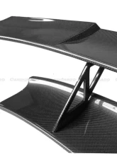 Carbonado Carbon Fiber Trunk Spoiler for McLaren 650S/12C 2011-2017, Black SS Finish                                     - CF8002BKSSRZS-W - Image 5