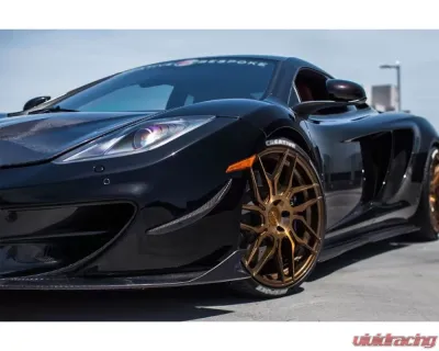 Carbonado DryCF BKSS Style Canards McLaren 650s | 12C 2011-2017 - DRYCF8002RZS.CRD