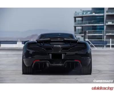 Carbonado Carbon Fiber Trunk Spoiler for McLaren 650S/12C 2011-2017, BKSS Style - CF8002RZS.SP