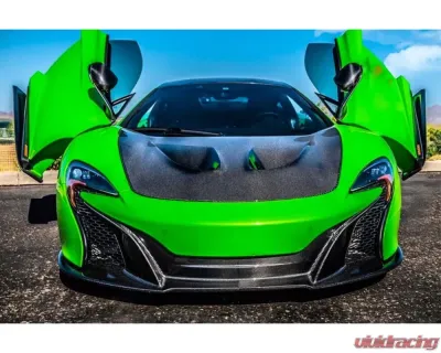 Carbonado CFRP OEM Style Front Lip for McLaren 650S 2014-2017, Carbon Fiber Finish - CF8003OE650S-FBFL