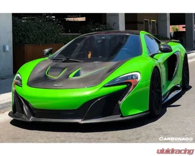 Carbonado CFRP OEM Style Front Lip for McLaren 650S 2014-2017, Carbon Fiber Finish - CF8003OE650S-FBFL
