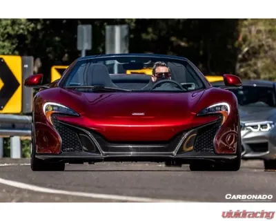 Carbonado CFRP OEM Style Front Lip for McLaren 650S 2014-2017, Carbon Fiber Finish - CF8003OE650S-FBFL