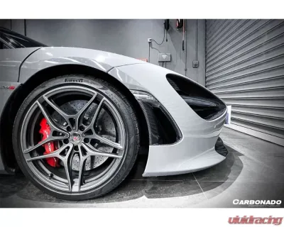 Carbonado CFRP Front Bumper Side Air Vents Replacement McLaren 720s 2017-2020 - CF8005OE-FBVT