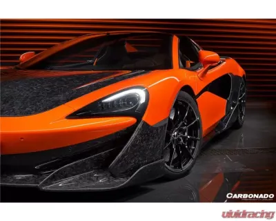 Carbonado CFRP OEM Style Front Bumper Side Splitter for McLaren 600LT 2018-2021 - CF8007OE-FBSS