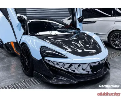 Carbonado CFRP OEM Style Front Bumper Side Splitter for McLaren 600LT 2018-2021 - CF8007OE-FBSS