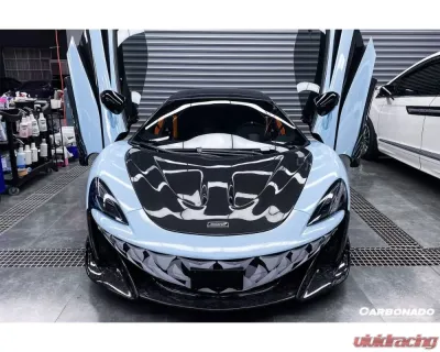 Carbonado CFRP OEM Style Front Bumper Side Splitter for McLaren 600LT 2018-2021 - CF8007OE-FBSS