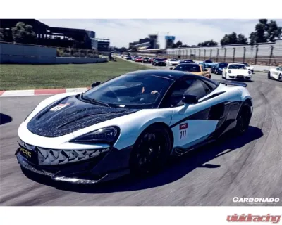 Carbonado CFRP OEM Style Front Bumper Side Splitter for McLaren 600LT 2018-2021 - CF8007OE-FBSS