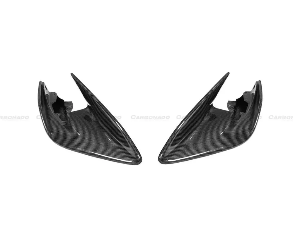 Carbonado CFRP Front Bumper Side Splitter McLaren 600lt 2018-2021 - CF8007OE-FLSS