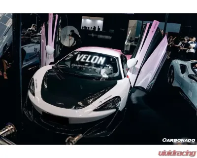 Carbonado CFRP Front Bumper Side Splitter for McLaren 600LT 2018-2021 - CF8007OE-FLSS