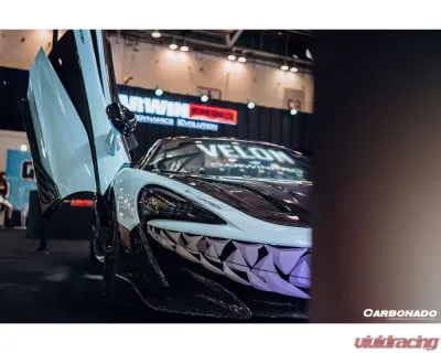 Carbonado CFRP Front Bumper Side Splitter for McLaren 600LT 2018-2021 - CF8007OE-FLSS