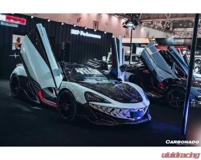 Carbonado CFRP Front Bumper Side Splitter for McLaren 600LT 2018-2021 - CF8007OE-FLSS