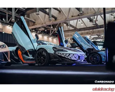 Carbonado CFRP Front Bumper Side Splitter for McLaren 600LT 2018-2021 - CF8007OE-FLSS