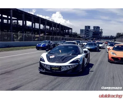 Carbonado CFRP Front Bumper Side Splitter for McLaren 600LT 2018-2021 - CF8007OE-FLSS