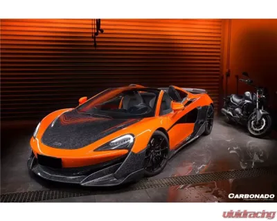 Carbonado CFRP Front Bumper Side Splitter for McLaren 600LT 2018-2021 - CF8007OE-FLSS