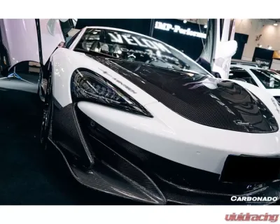 Carbonado CFRP Front Bumper Side Splitter for McLaren 600LT 2018-2021 - CF8007OE-FLSS