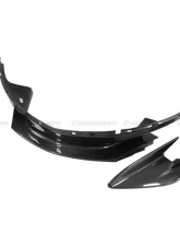 Carbonado CFRP 600LT Style Front Bumper Lip w/ Side Splitter McLaren 540C | 570S 2015-2020                                     - CF8007OE-FL - Image 2