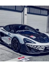 Carbonado CFRP 600LT Style Front Bumper Lip w/ Side Splitter McLaren 540C | 570S 2015-2020                                     - CF8007OE-FL - Image 15