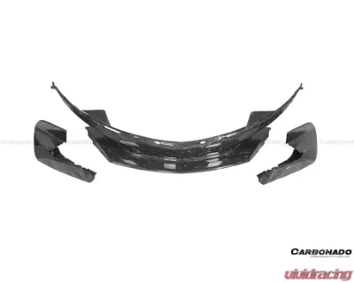 Carbonado CFRP 600LT Style Front Bumper Lip w/ Side Splitter McLaren 540C | 570S 2015-2020 - CF8007OE-FL