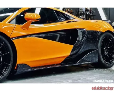 Carbonado FGCF OEM Style Quarter Panel Rear Side Skirts McLaren 570 | 600LT 2018-2021 - FGCF8007OE-RSS