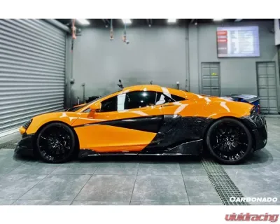 Carbonado FGCF OEM Style Quarter Panel Rear Side Skirts McLaren 570 | 600LT 2018-2021 - FGCF8007OE-RSS