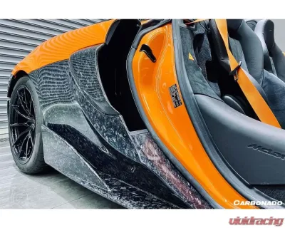 Carbonado FGCF OEM Style Quarter Panel Rear Side Skirts McLaren 570 | 600LT 2018-2021 - FGCF8007OE-RSS