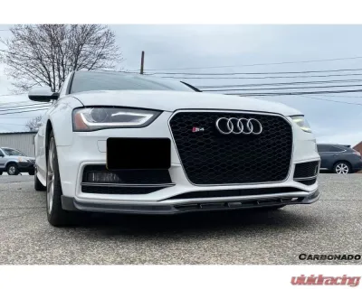 Carbonado Carbon Fiber VRS Style Front Lip for Audi S4/A4 Sport 2013-2015 - CF8259VRS-FL