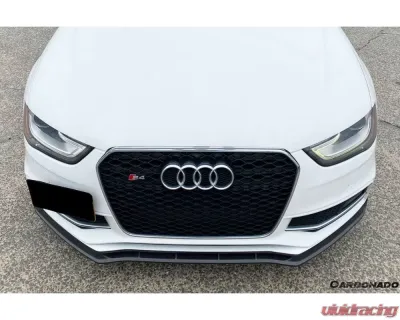 Carbonado Carbon Fiber VRS Style Front Lip for Audi S4/A4 Sport 2013-2015 - CF8259VRS-FL