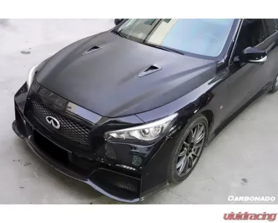 Carbonado Carbonado CFRP EAU Rouge Style Hood for Infiniti Q50 Sedan 2014-2017 - CF8346ER.H