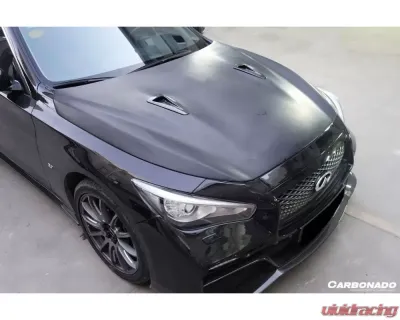 Carbonado Carbonado CFRP EAU Rouge Style Hood for Infiniti Q50 Sedan 2014-2017 - CF8346ER.H