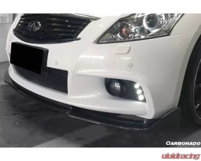 Carbonado CFRP EU Style Front Lip for Infiniti G25 G35 G37 Sedan 2010-2013 - CF8347EU.L