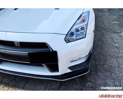 Carbonado CFRP Mines Style Front Canards Nissan GTR R35 2012-2016 - CF8353-2MN.CRD