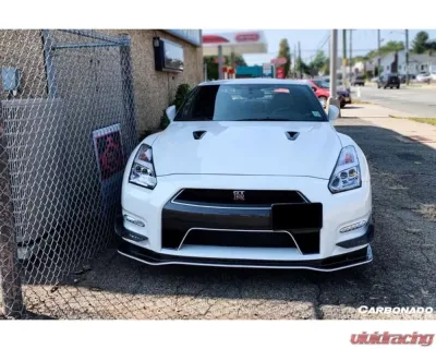 Carbonado CFRP Mines Style Front Canards Nissan GTR R35 2012-2016 - CF8353-2MN.CRD