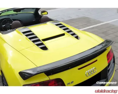 Carbonado Carbonado CFRP GT Trunk Spoiler for Audi R8 Spyder 2010-2015, Carbon Fiber Finish - CF8355GT-W