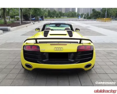 Carbonado Carbonado CFRP GT Trunk Spoiler for Audi R8 Spyder 2010-2015, Carbon Fiber Finish - CF8355GT-W