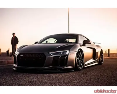 Carbonado CFRP VRS Style Front Lip for Audi R8 2016-2019, Carbon Fiber Finish - CF8358VRS-FL