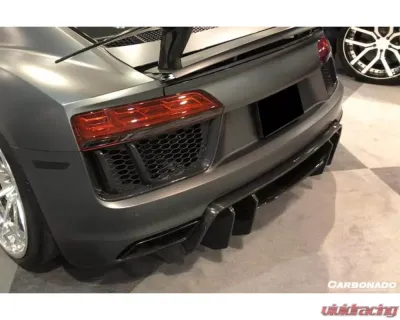Carbonado CFRP VRS Style Rear Diffuser Audi R8 Coupe | Spyder 2016-2019 - CF8358VRS-RD