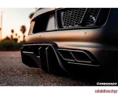 Carbonado CFRP VRS Style Rear Diffuser Audi R8 Coupe | Spyder 2016-2019 - CF8358VRS-RD