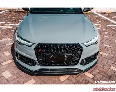 Carbonado CFRP OE Style Front Lip for Audi RS6 Avant 2013-2018 - CF8363RS6-FL