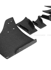 Carbonado CFRP BKSS Style Front Lip & Front Lip Under Board Audi S3 | A3 S-Line Sedan 2013-2016                                     - CF8369BKSS-2-FL - Image 5