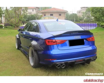 Carbonado CFRP RT Style Trunk Spoiler Audi RS3 | S3 | A3 Sedan 2013-2020 - CF8369RT-TS