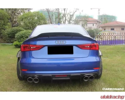Carbonado CFRP RT Style Trunk Spoiler Audi RS3 | S3 | A3 Sedan 2013-2020 - CF8369RT-TS