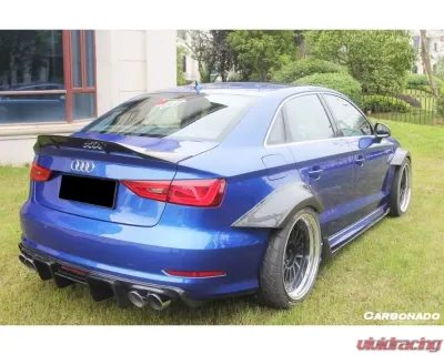 Carbonado CFRP RT Style Trunk Spoiler Audi RS3 | S3 | A3 Sedan 2013-2020 - CF8369RT-TS