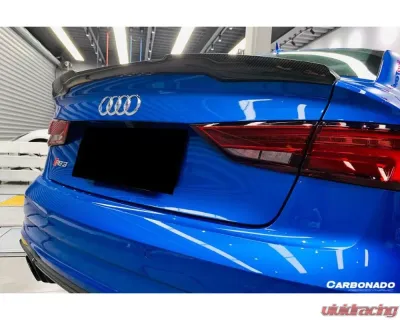 Carbonado CFRP RW Style Trunk Spoiler for Audi RS3 S3 A3 Sedan 2013-2020 - CF8369RW-TS