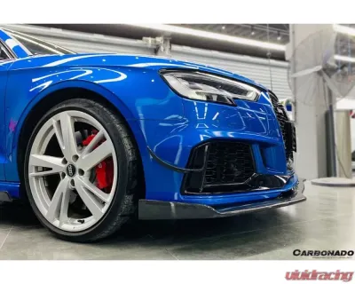 Carbonado CFRP BKSS Style Canards Audi RS3 Sedan 2019-2020 - CF8373BKSS-CRD