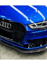 Carbonado CFRP BKSS Style Canards Audi RS3 Sedan 2019-2020                                     - CF8373BKSS-CRD - Image 6
