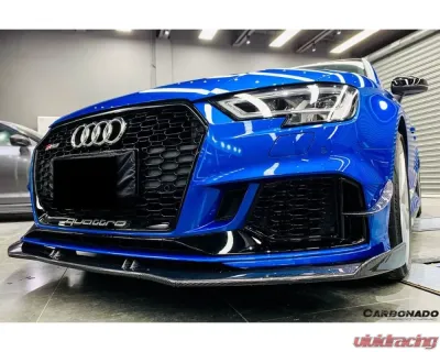 Carbonado CFRP BKSS Style Canards Audi RS3 Sedan 2019-2020 - CF8373BKSS-CRD