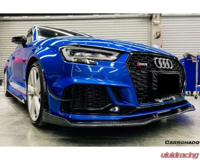 Carbonado CFRP BKSS Style Canards Audi RS3 Sedan 2019-2020 - CF8373BKSS-CRD