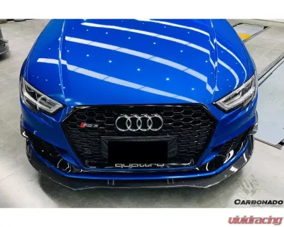 Carbonado CFRP BKSS Style Front Lip Audi RS3 Sedan 2019-2020 - CF8373BKSS-FL