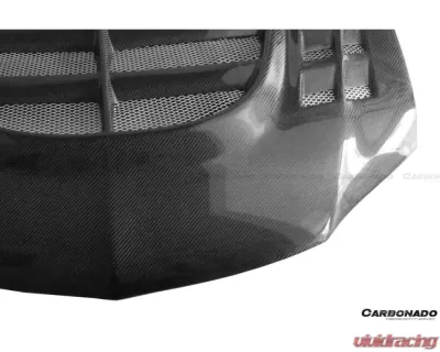Carbonado CFRP VTX Style Hood for Mitsubishi Evo 2003-2006, Carbon Fiber Finish - CF8428VT.H
