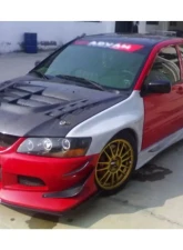 Carbonado CFRP VTX Style Hood for Mitsubishi Evo 2003-2006, Carbon Fiber Finish                                     - CF8428VT.H - Image 6